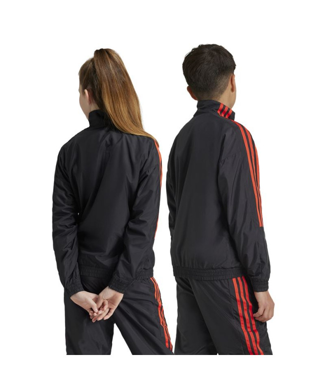 Moletom adidas Infantil Tiro Woven Tracktop Preto