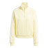 Moletom adidas French Terry Mulher Essentials 3 Band Quarter Zip Amarelo