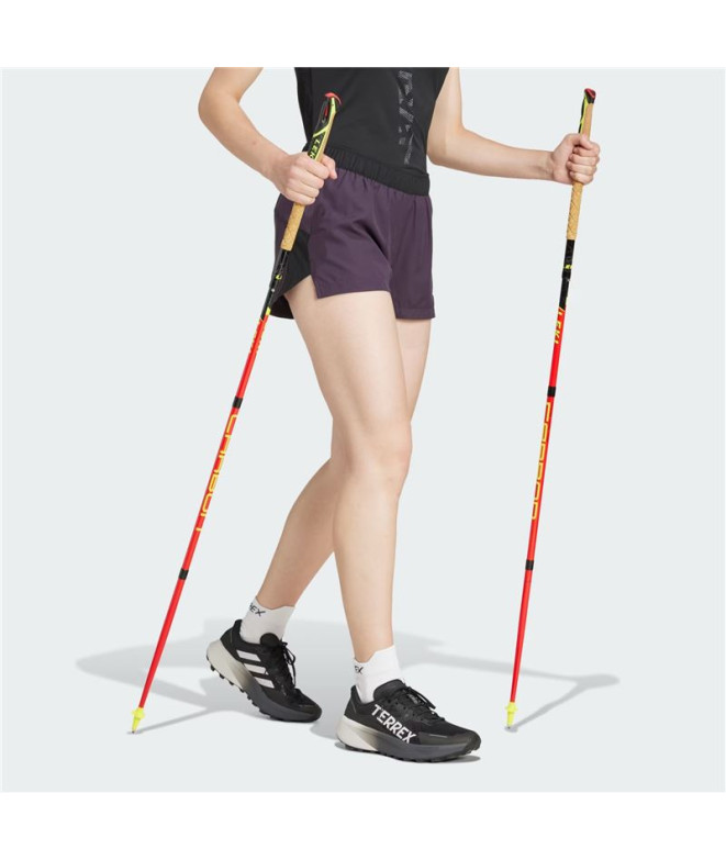 Pantalón de Trail adidas Terrex Multi Trail Running Shorts Mujer Morado