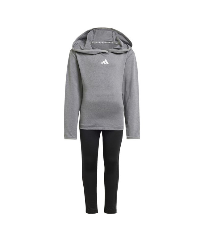 Conjunto de Fitness adidas And Little Infantil Gris