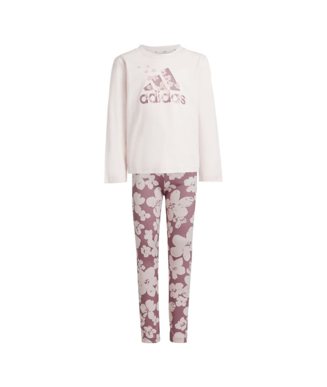 Chándal adidas Little Essentials Allover Printed Infantil Rosa