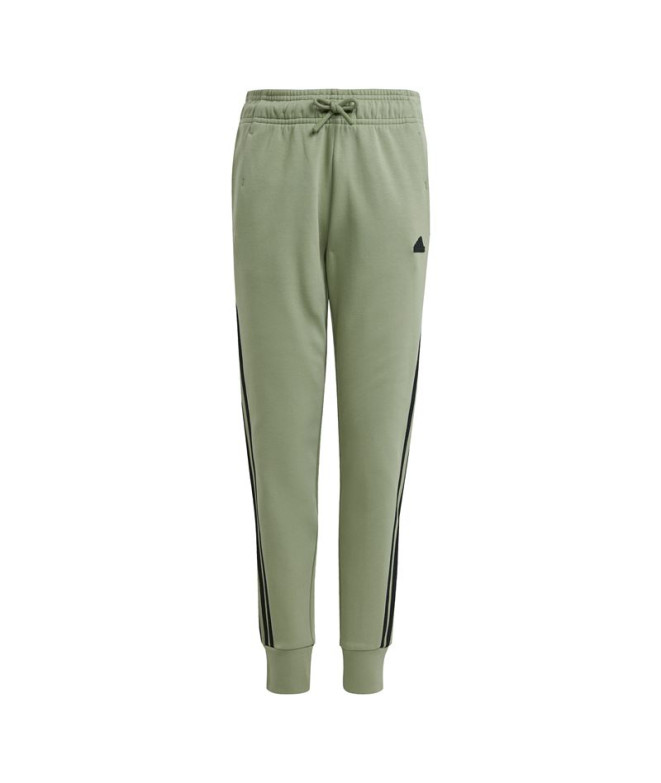 Calça adidas Menina Future Icons 3 Bandas Algodão Verde