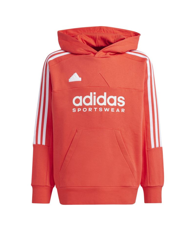 Moletom adidas Infantil Casaco com capuz Tiro vermelho