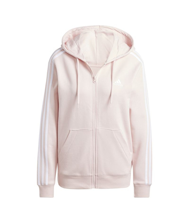 Chaqueta adidas Essentials 3-Stripes French Terry Regular Mujer Rosa