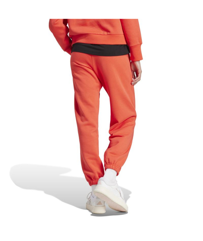 Pantalones adidas All Szn Fleece Loose Mujer Rojo