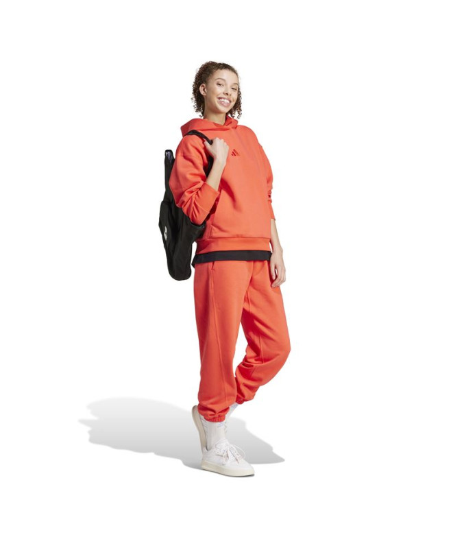 Pantalones adidas All Szn Fleece Loose Mujer Rojo