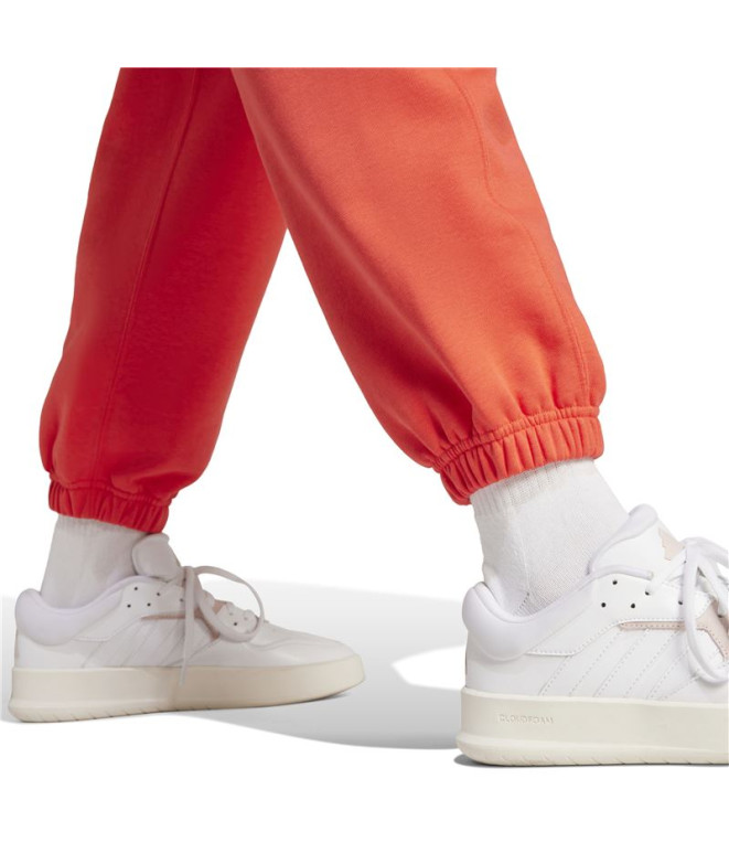 Calça adidas Mulher All Szn Fleece Loose Vermelho