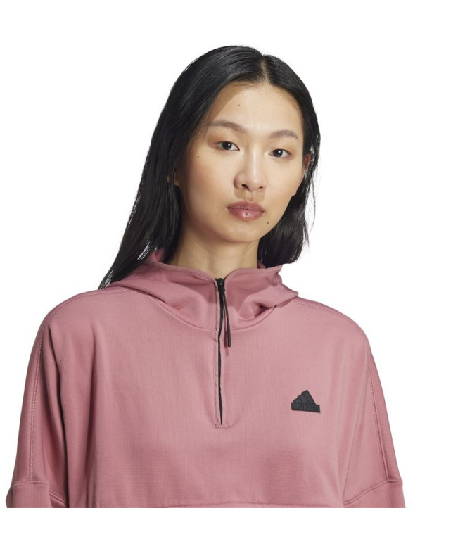 Moletom adidas Mulher City Escape Fleece Rosa