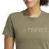T-shirt Montagne adidas Femme by Terrex Classic Logo Olive Green