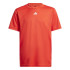 Camiseta Fitness adidas Infantil by Train Essentials Logo Regular Fit Vermelho