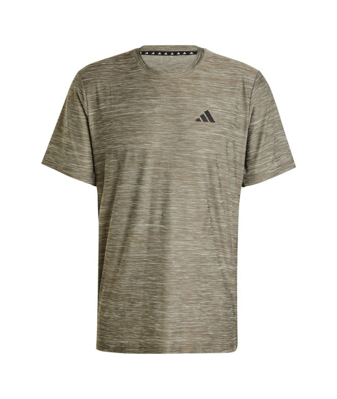 Camiseta Fitness adidas Homem por Train Essentials Stretch Training Castanho