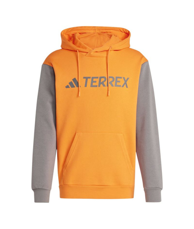 Moletom Montanha adidas Homem terrex Multi Large Logo Hoody Laranja