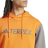 Sweat Montagne adidas Homme by Terrex Multi Large Logo Hoody Orange