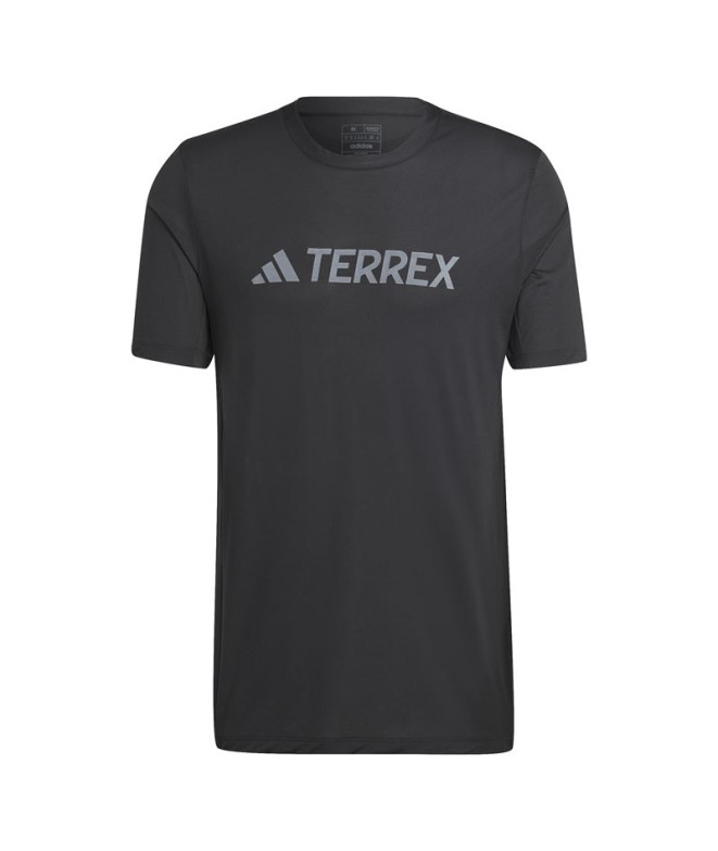 Camiseta de Senderismo adidas Mt Log Tech Hombre Negro
