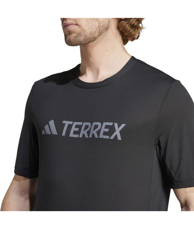 Camiseta adidas Homem caminhada Mt Log Tech Preto