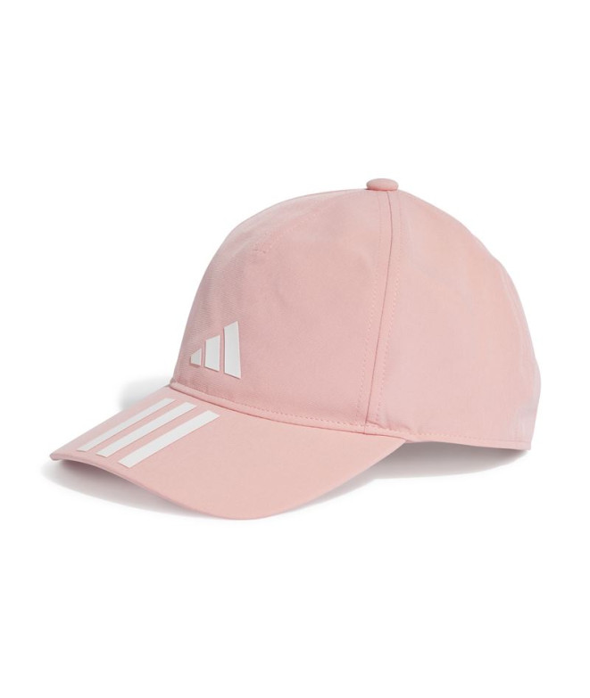 Gorra de Fitness adidas Baseball 3 Bandas Aeroready Training Running Rosa