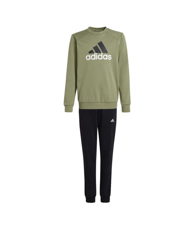 Fato de treino adidas French Terry Infantil Essentials Big Logo Verde