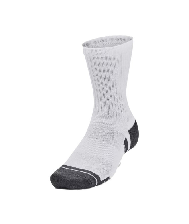 Calcetines de Fitness Under Armour Performance Cotton 3P Mid Blanco