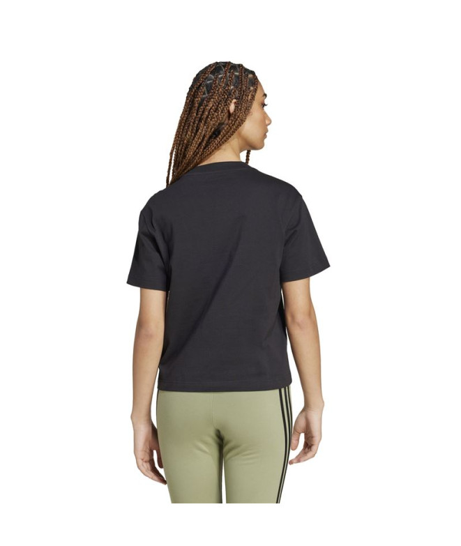 Camiseta adidas Mulher Essentials Small Logo Preto