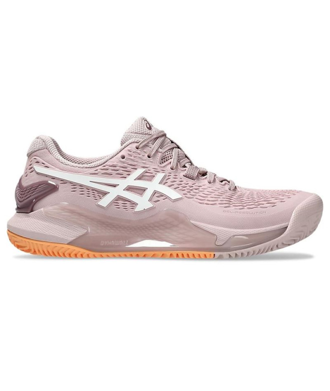 Chaussures Tennis Gel Femme by ASICS -Resolution 9 Clay Pink