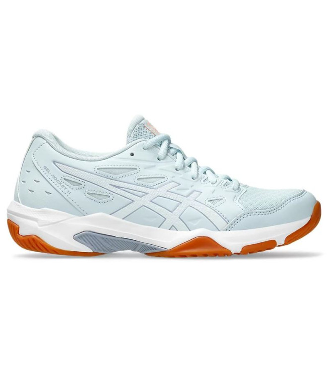 Sapatilhas Andebol Gel Mulher da ASICS -Rocket 11 Cinzento