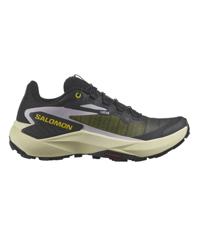 Sapatilhas Trail Salomon de Genesis Preto/Amarelo Mulher