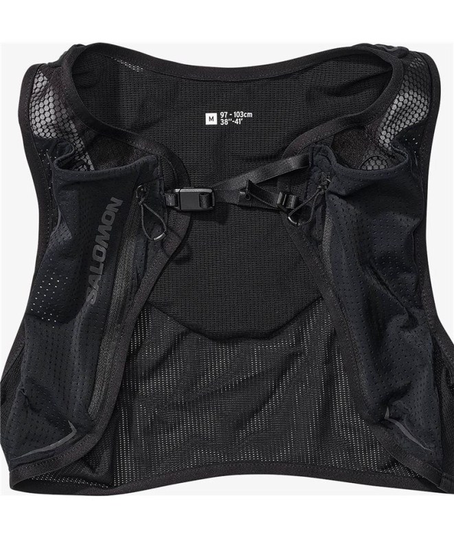 Chaleco de Running Salomon Pulse 2 With Flasks Negro