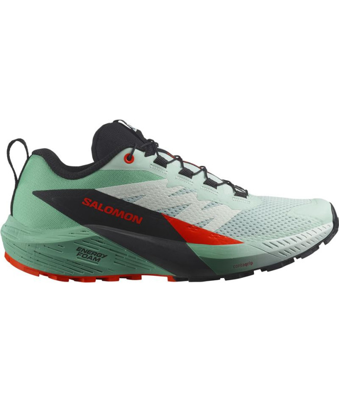 Zapatillas de Trail Salomon Sense Ride 5 Verde Mujer