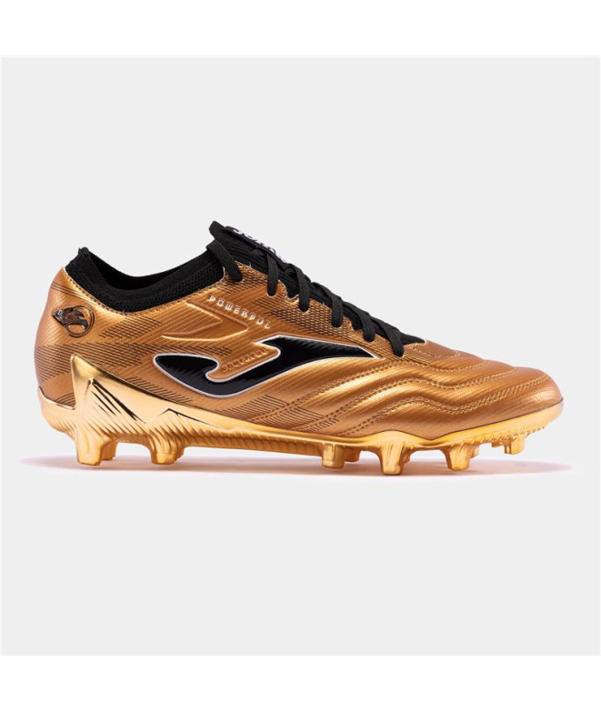 futebol Joma Botas de futebol de solo firme Powerful Cup 2418 Gold Black Gold