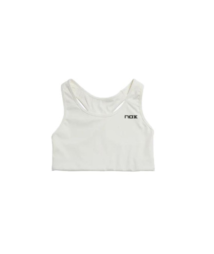 Sutiã esportivo pádel Nox de Pro White Mulher