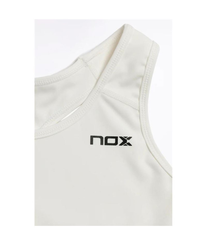Brassiere de sport pádel Nox de Pro White Femme