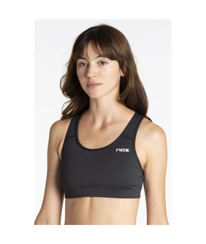 Sujetador deportivo de pádel Nox Pro Negro Mujer