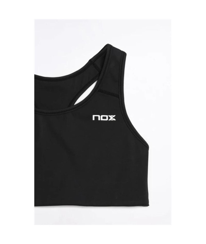 Sutiã esportivo pádel Nox da Pro Black Mulher