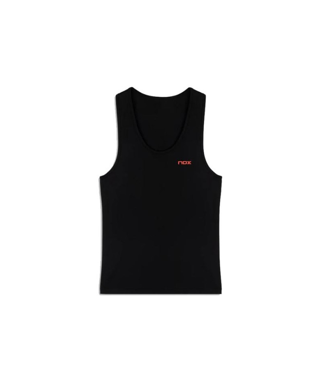 Camiseta de pádel Nox Team Fit Negro Mujer