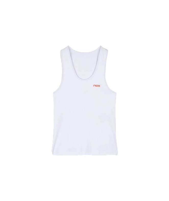 Camiseta de pádel Nox Team Fit Blanco Mujer