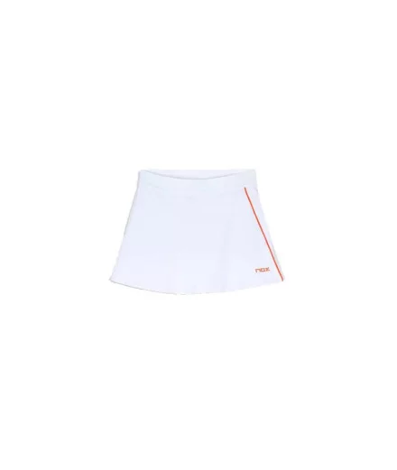 Falda de pádel Nox Team Blanco Mujer Falda de pádel Nox Team Blanco Mujer