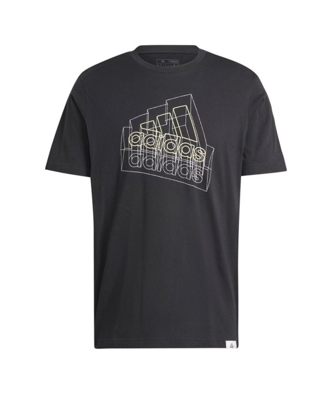 Camiseta adidas Homem Tech Bos Graphic Preto