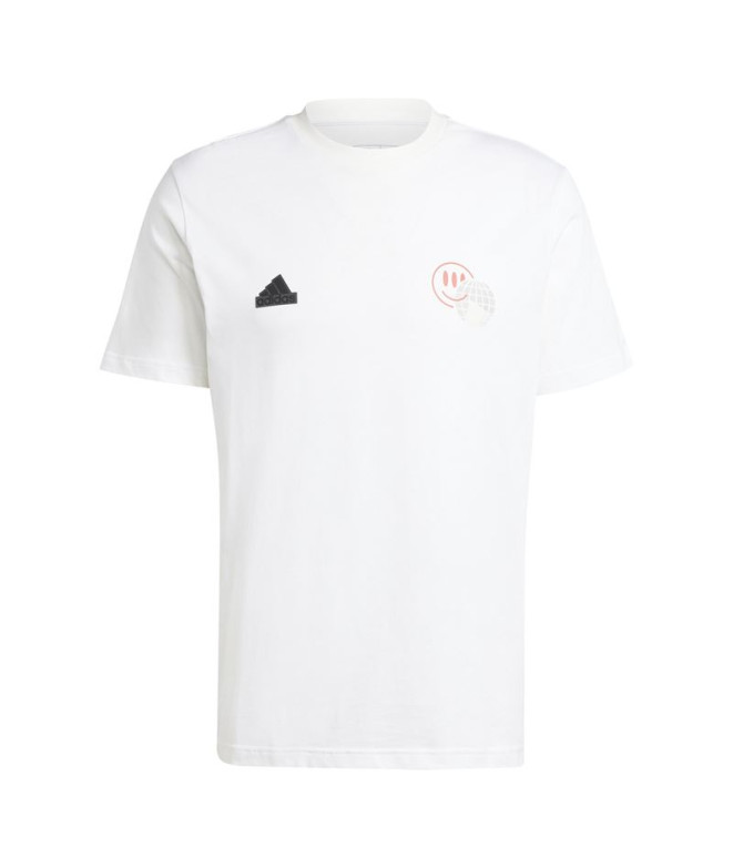 Camiseta adidas Homem Gráfico de verão da House Of Tiro Branco