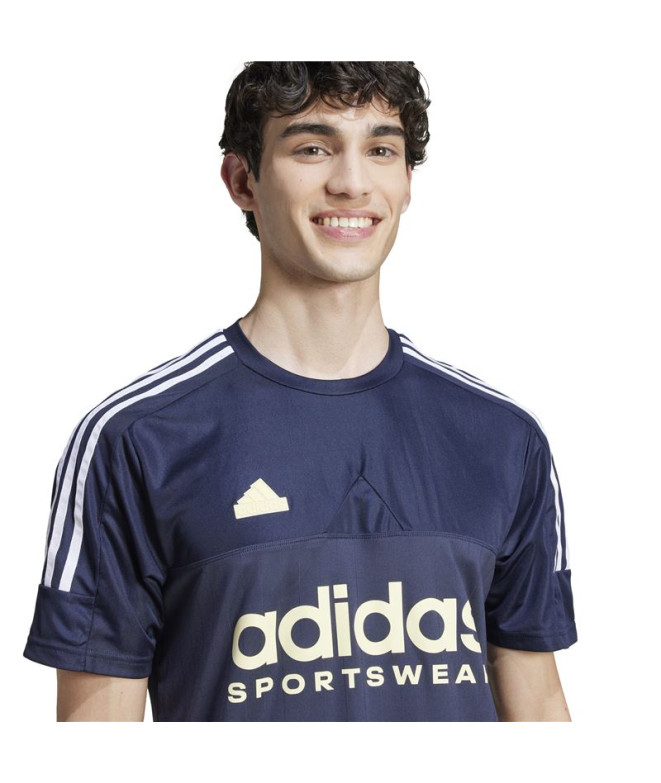 Camiseta adidas Homem Azul de tiro