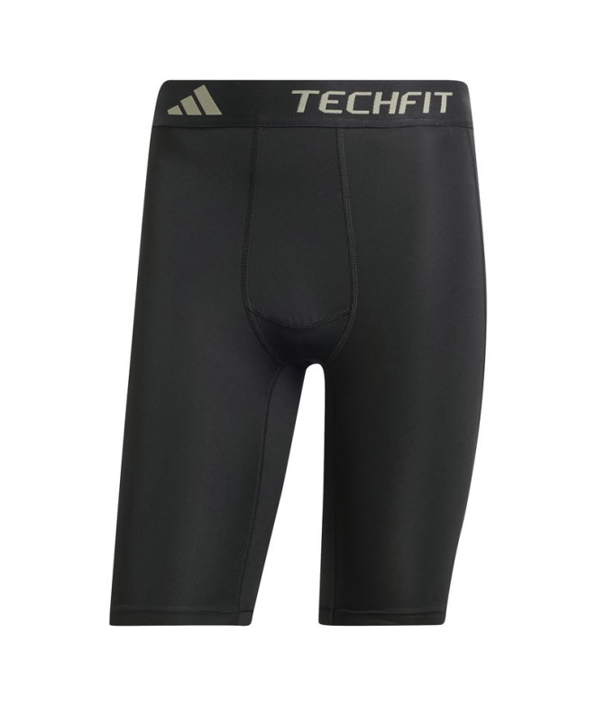 Mallas de Fitness adidas Techfit Compression Training Short Hombre Negro