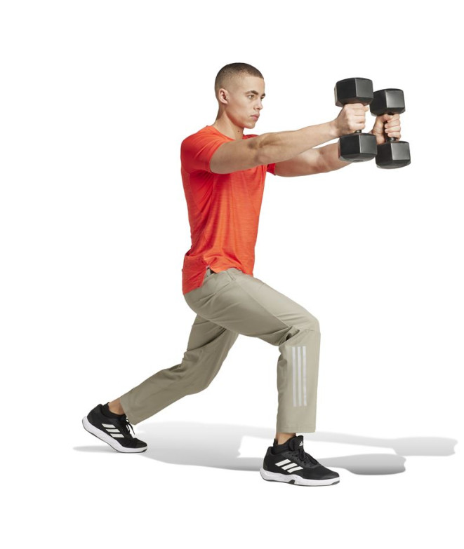 Calça Fitness Homem de Gym+ 3S Cinzento