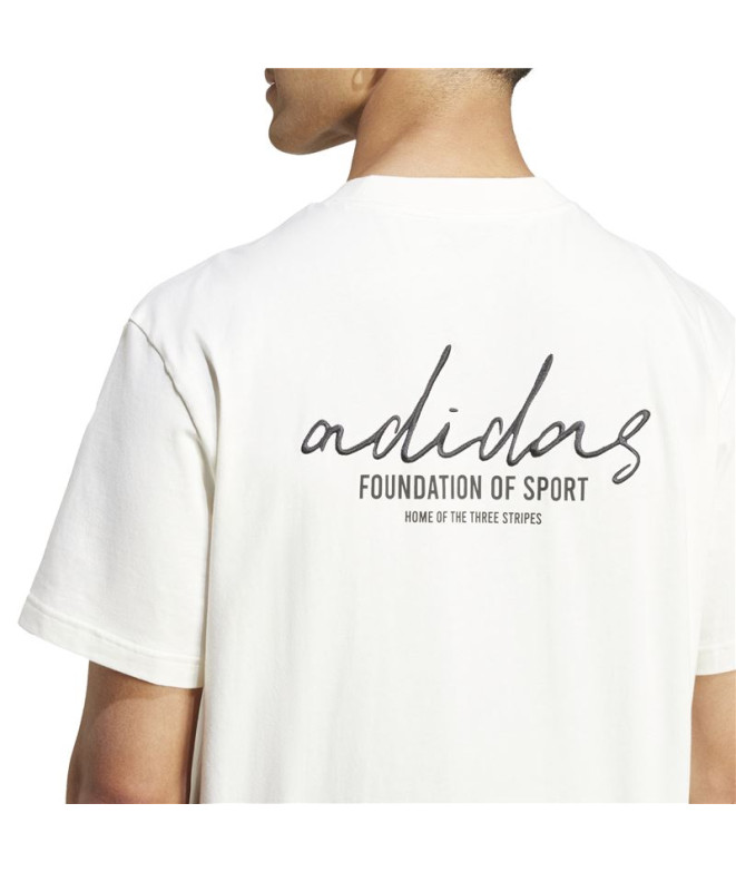 Camiseta adidas Homem Marca Love White