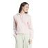 Moletom adidas French Terry Mulher Essentials 3 Band Cropped Rosa