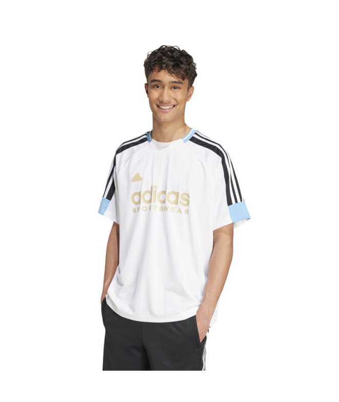 adidas Pack Homem T-Shirt Tiro Nations Branco