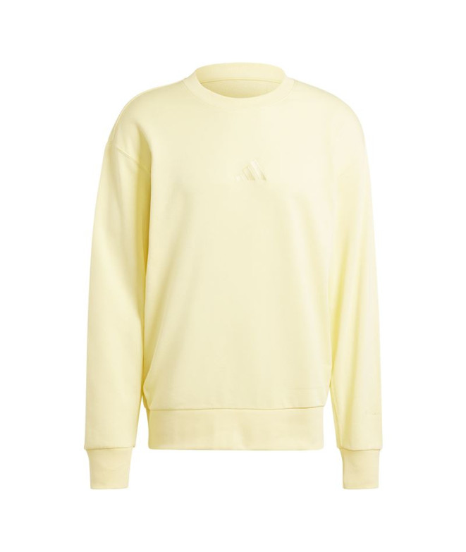 Sudadera adidas All Szn French Terry Crew Hombre Amarillo