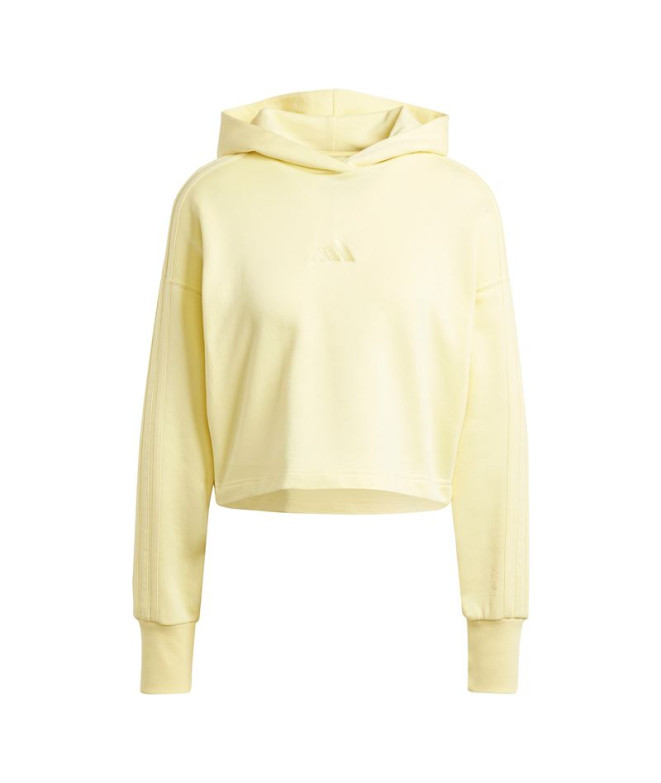 Sweat adidas French Terry Femme All Szn 3-Stripes Jaune