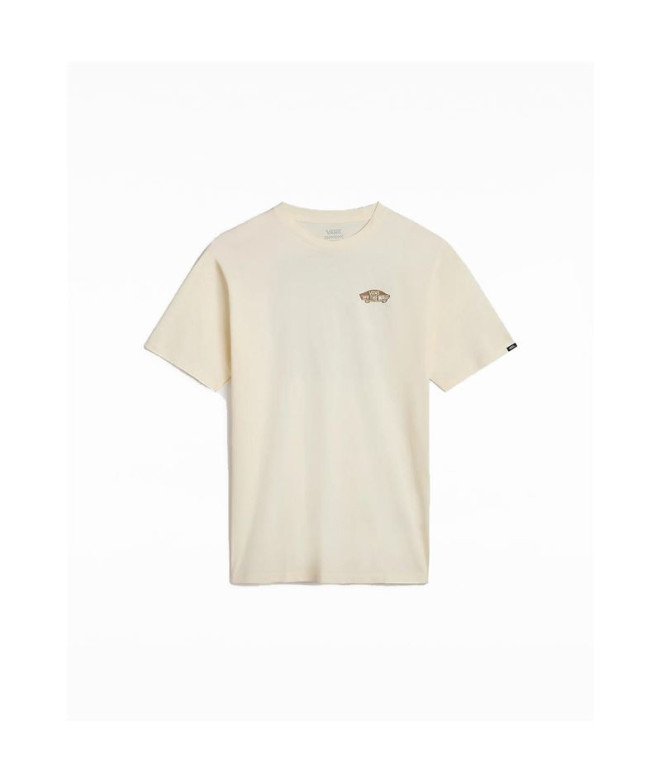 Camiseta Vans Homem Bloco Off The Wall Fi Branco Antigo