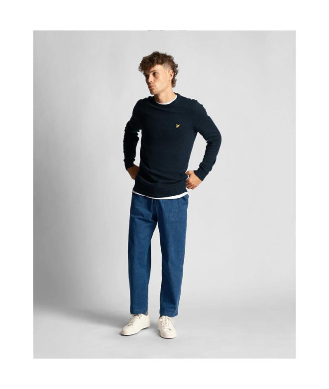 Sweat Lyle & Scott - Pull ras du cou en coton...