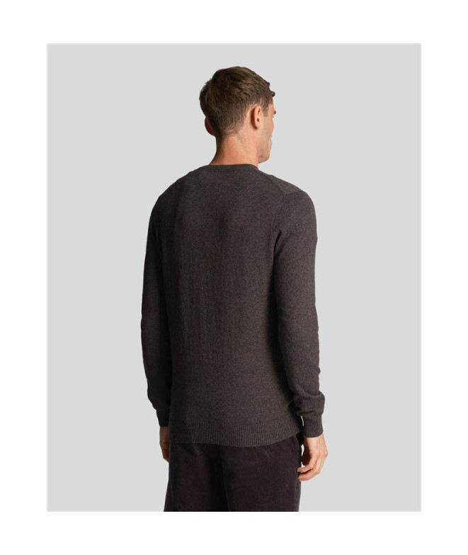 Sweat Lyle & Scott - Pull ras du cou en coton...