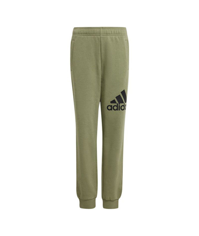 Calça adidas Infantil Essentials Big Logo Cotton Regular Fit Verde